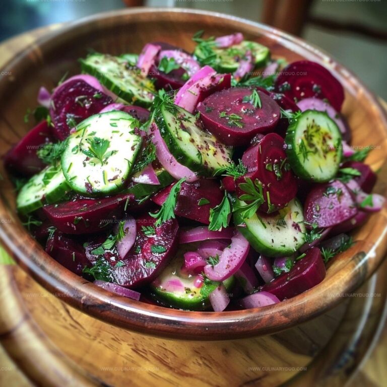 Garden Fresh Cucumber and Beetroot Salad with Herbs Recipe