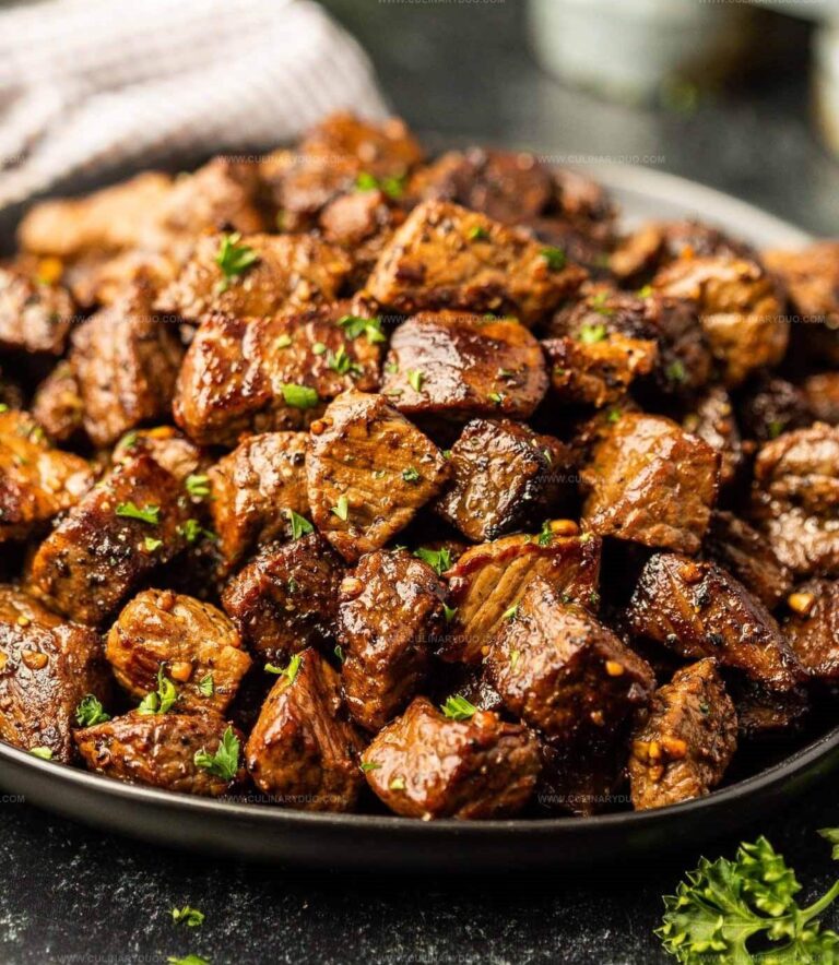 Blackstone Garlic Butter Steak Bites Recipe