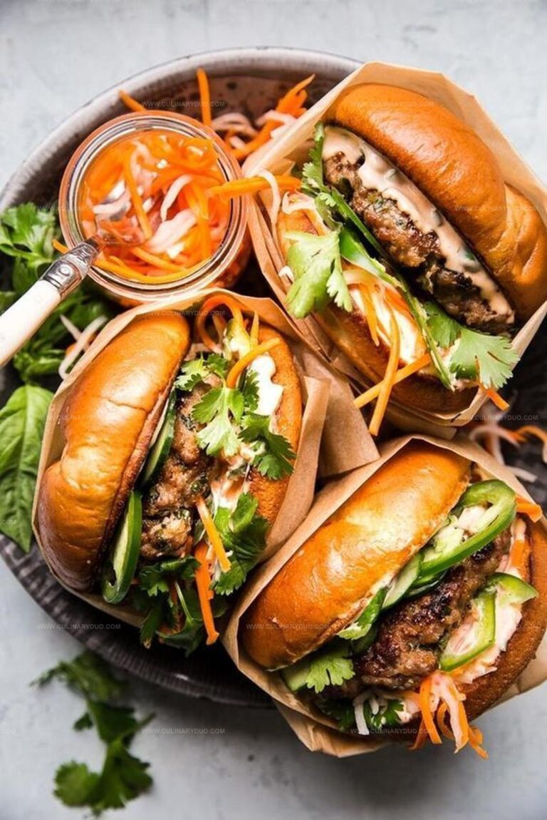 Pork Banh Mi Burger Recipe