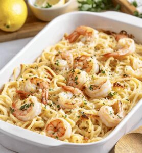 Shrimp Scampi Pasta Bake Recipe