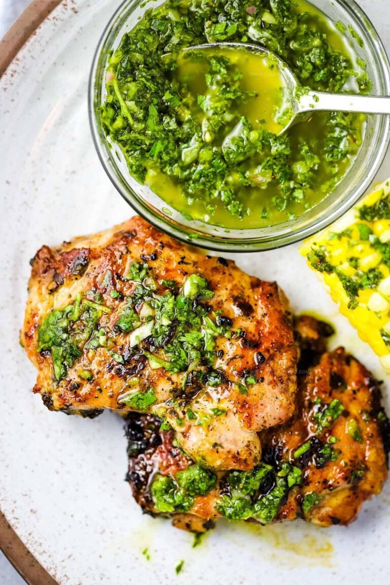 Grilled Chimichurri Chicken Thighs Recipe