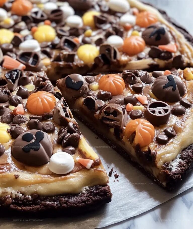 Happy Halloween Brownie Pizza Recipe