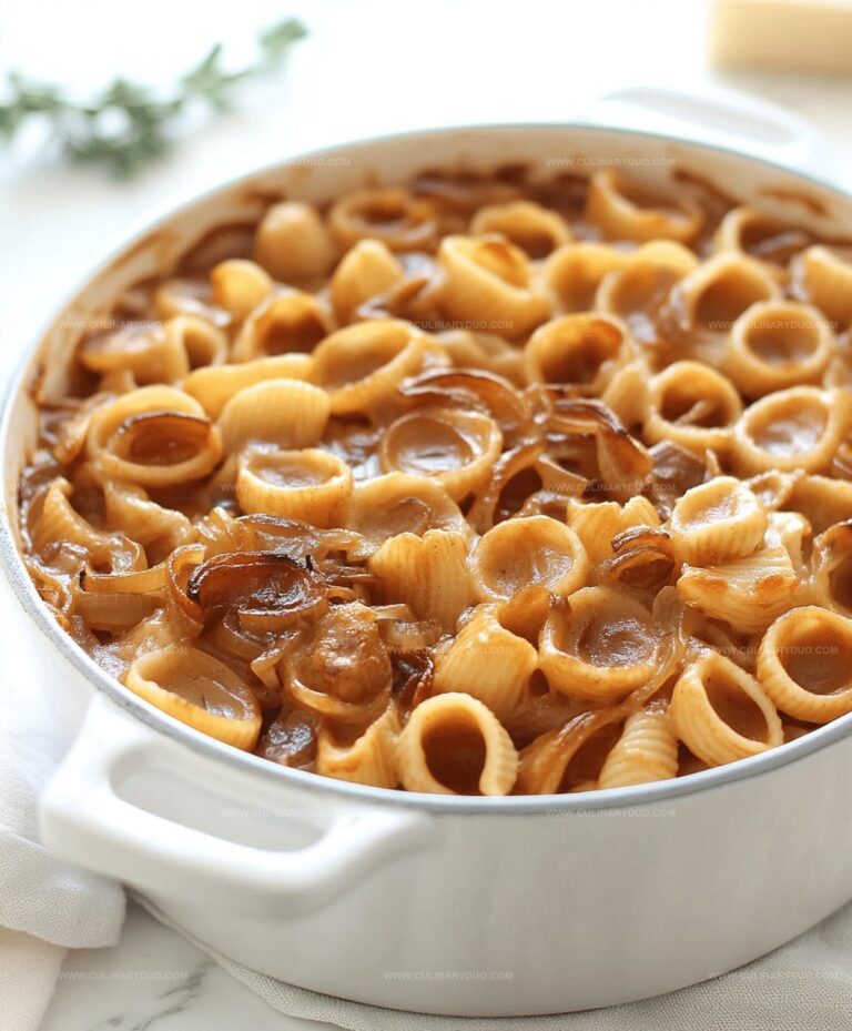 One Pot French Onion Pasta Recipe