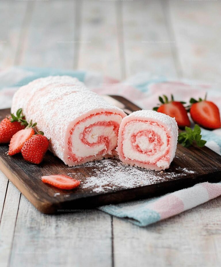 Sweet Strawberry Shortcake Cheesecake Rolls Recipe