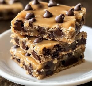 Salted Caramel Chocolate Chip Cookie Bars Recipe