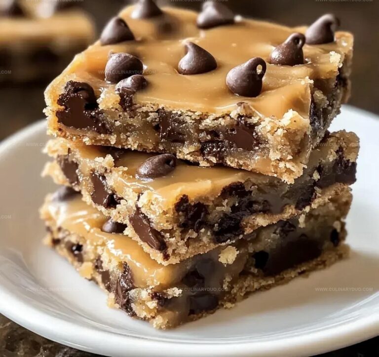 Salted Caramel Chocolate Chip Cookie Bars Recipe