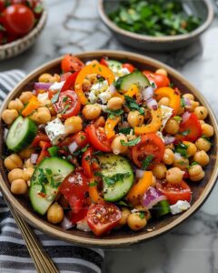 Greek Chickpea Salad Recipe