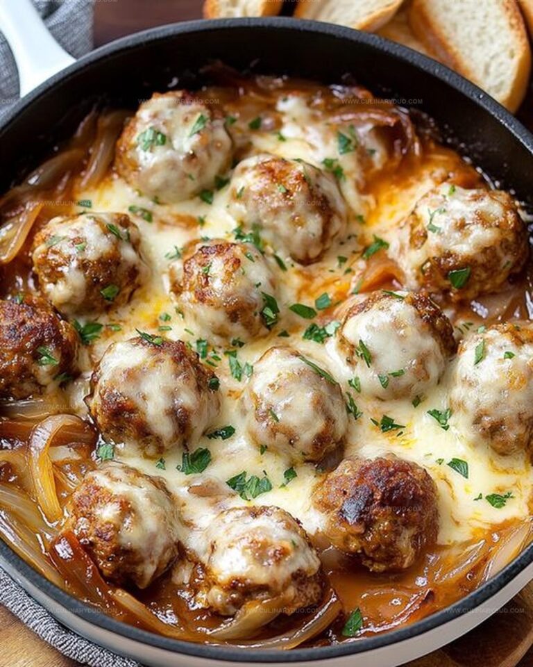Savory Caramelized Onion Meatballs Recipe