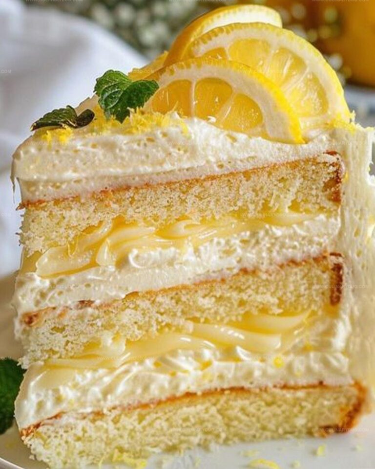 Elegant Italian Lemon Cream Cake Recipe