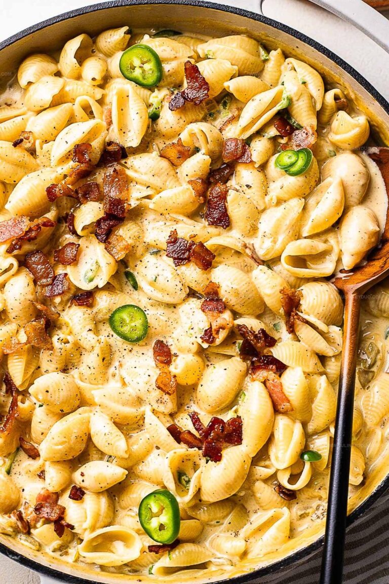 Homemade Bacon Shells and Cheese Recipe