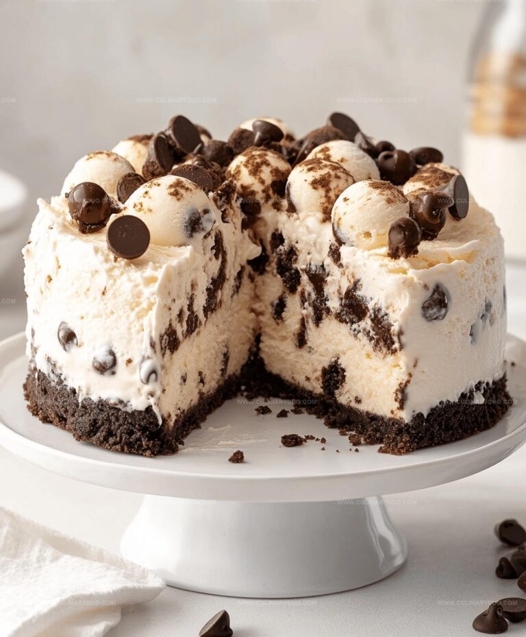 Chocolate Chip Cookie Dough Ice Cream Cake Recipe