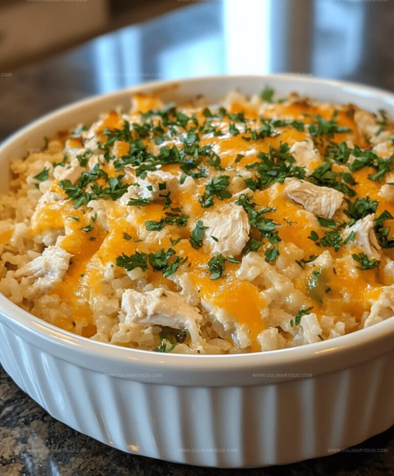 Cheesy Chicken And Rice Casserole Recipe