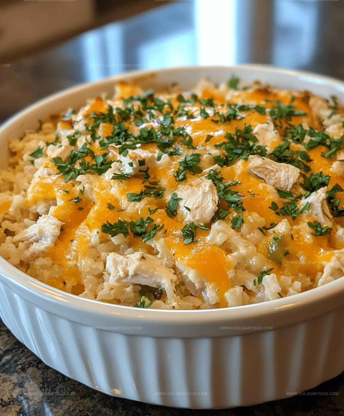Cheesy Chicken And Rice Casserole Recipe