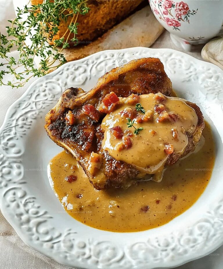 Country Fried Pork Chops With Bacon Gravy Recipe