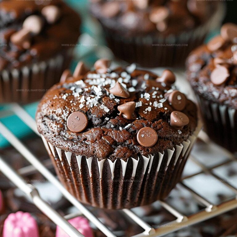 Sour Cream Double Chocolate Muffins Recipe