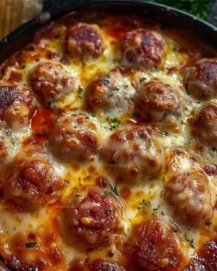 Meatball Marinara Pasta Bake Recipe