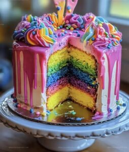 Rainbow Drip Cake Magic Recipe