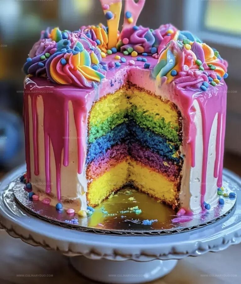 Rainbow Drip Cake Magic Recipe