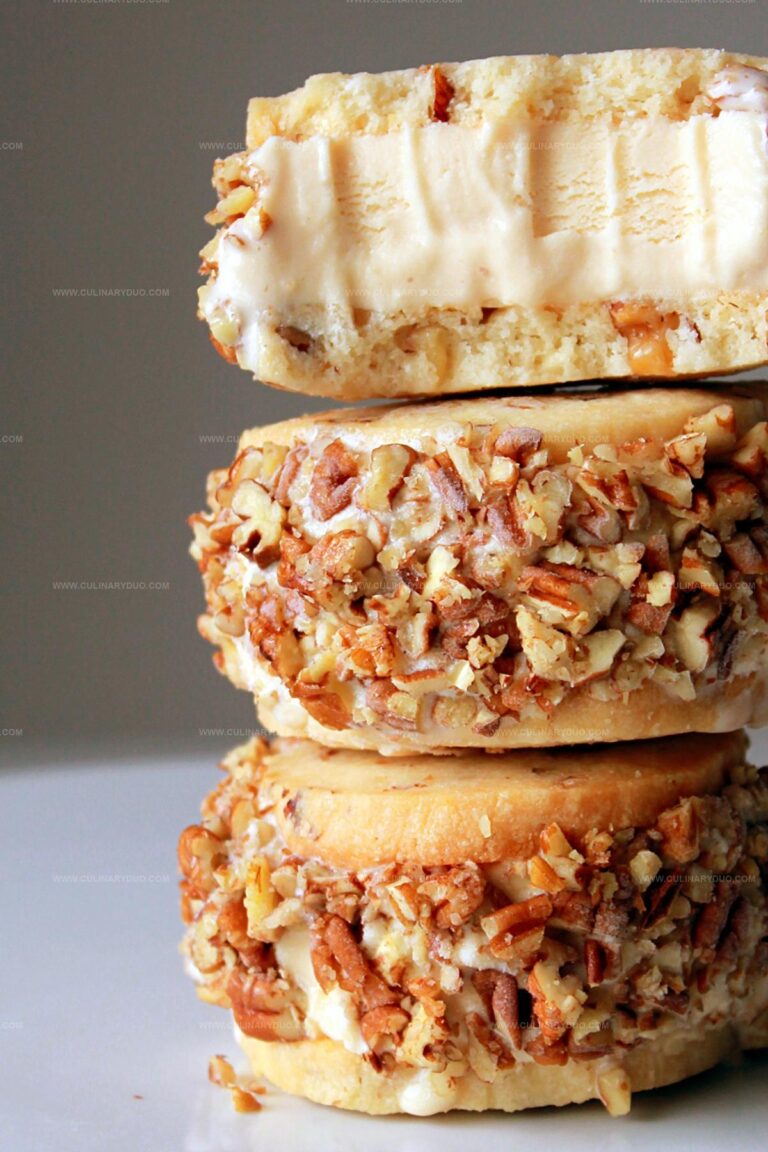 Walnut Shortbread Dulce de Leche Ice Cream Sandwiches Recipe