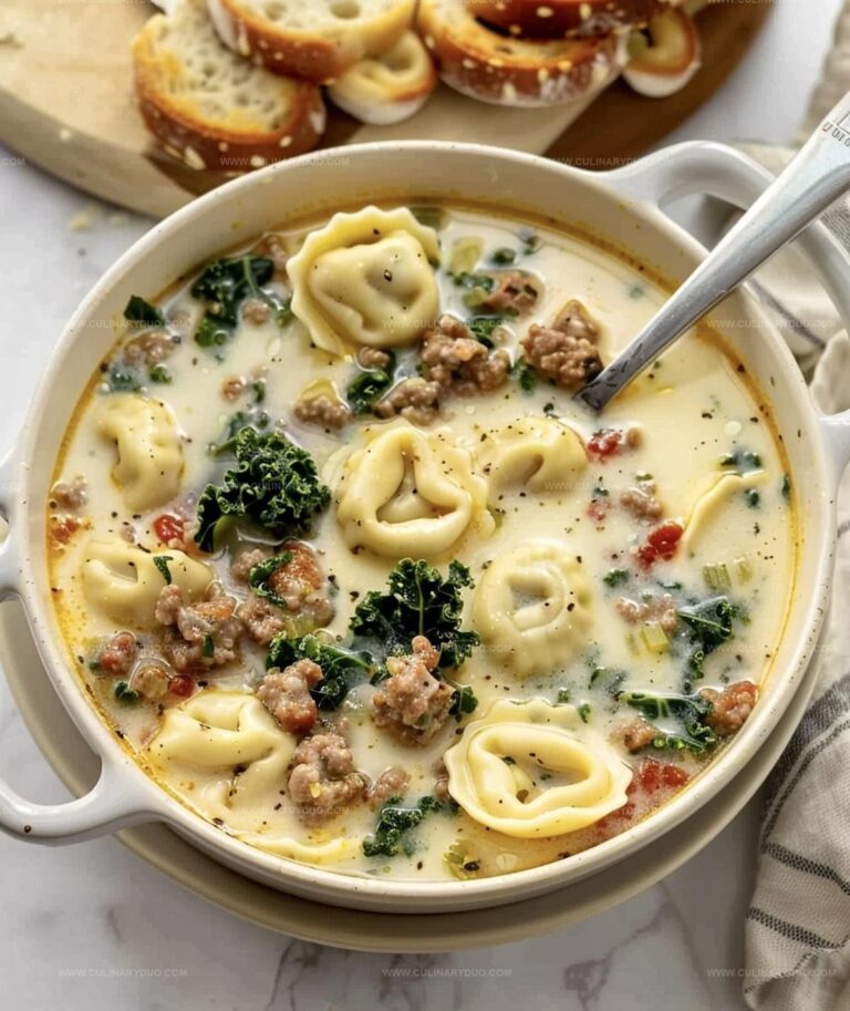 Spicy Sausage and Tortellini Soup Recipe