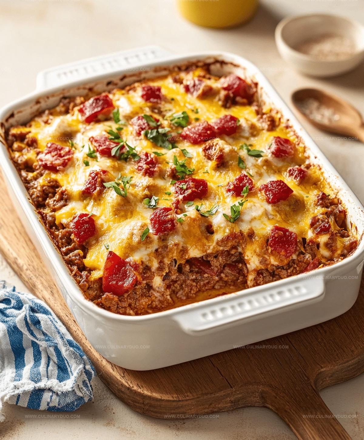 Southern Five Layer Beef Casserole Recipe