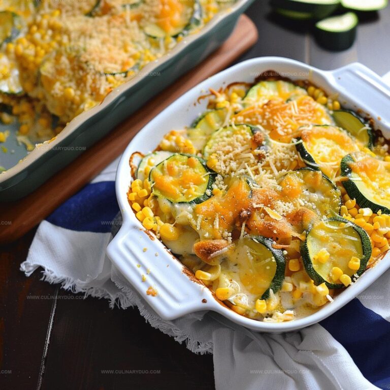 Cheesy Squash, Zucchini, and Corn Casserole Recipe