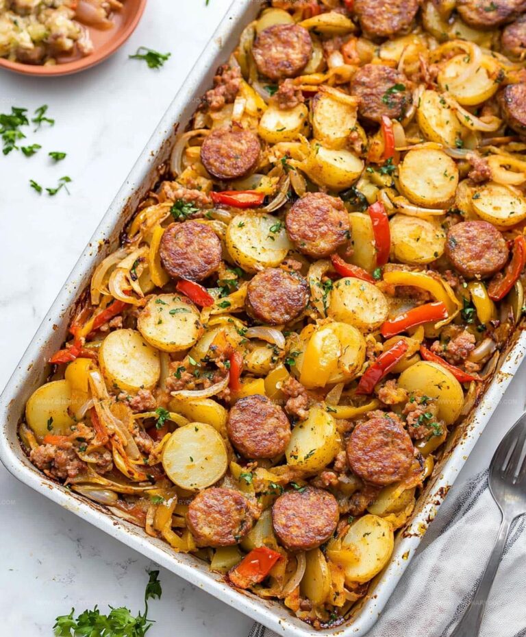 Potato, Pepper, And Sausage Bake Recipe