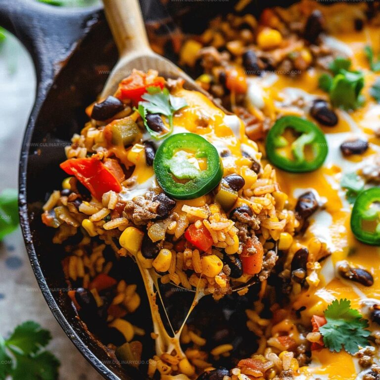 Mexican Beef and Rice Skillet Recipe