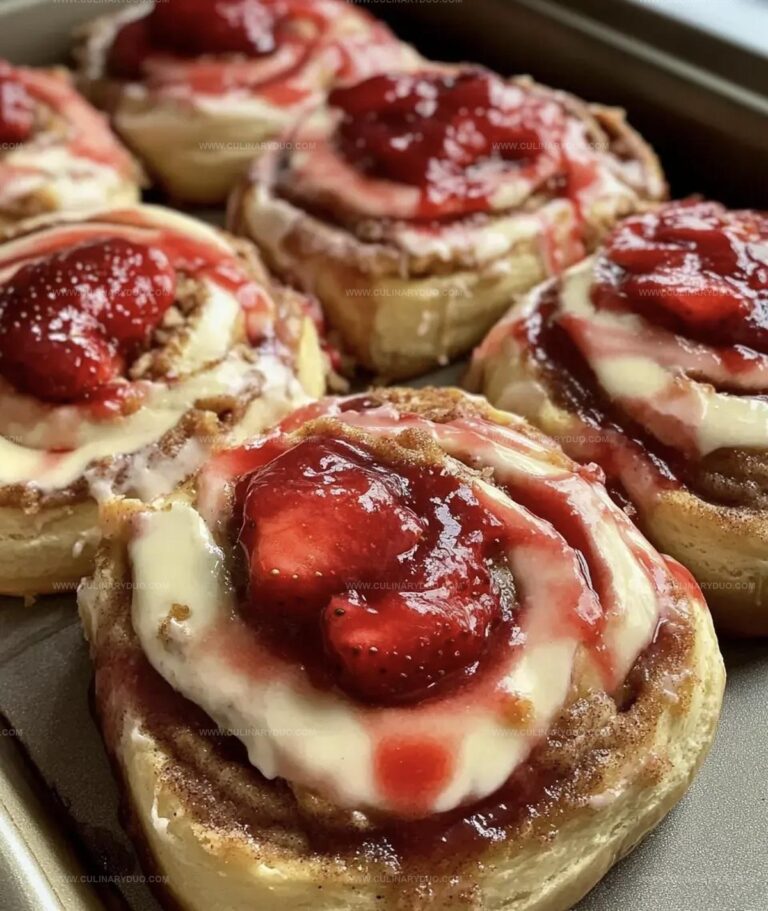 Strawberry Cheesecake Cinnamon Rolls Recipe