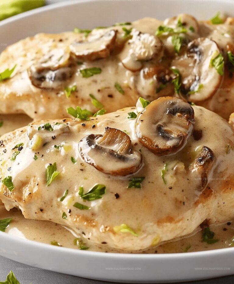 Mushroom Asiago Chicken Recipe