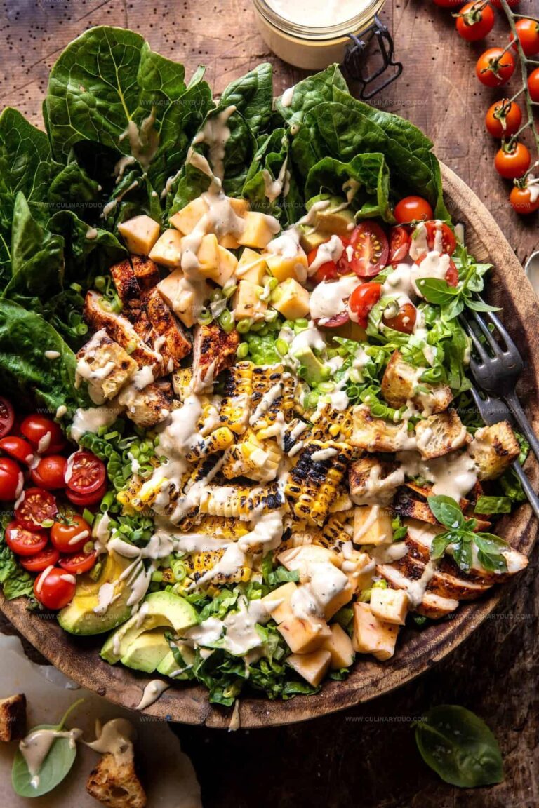 Tajin Chicken Jalapeno Corn Caesar Salad Recipe