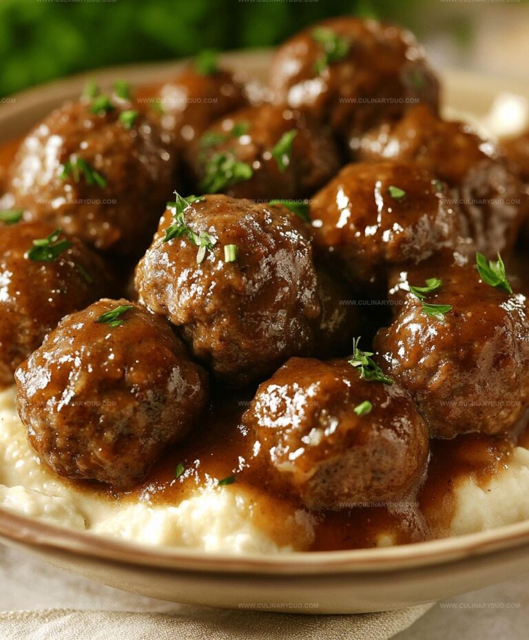 Beefy Onion Crockpot Meatballs Recipe