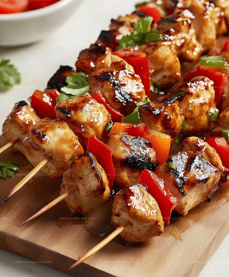 Yummy Honey Chicken Kabobs Recipe