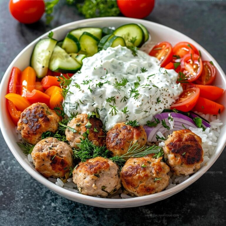 Greek Chicken Meatballs Recipe