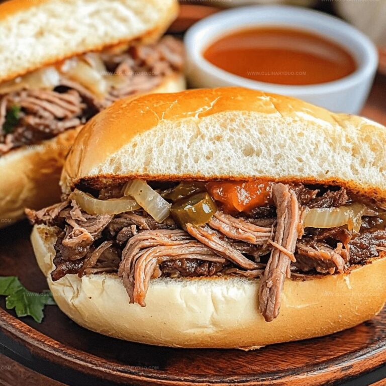 Crockpot Italian Beef Sandwich Recipe