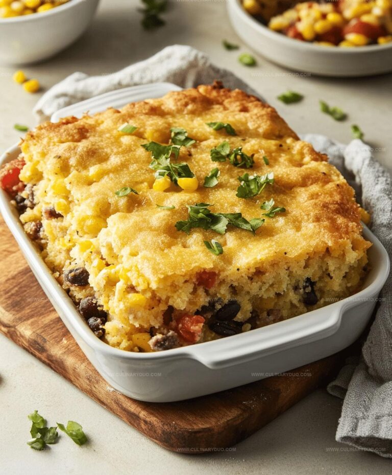 Easy Cowboy Cornbread Casserole Recipe