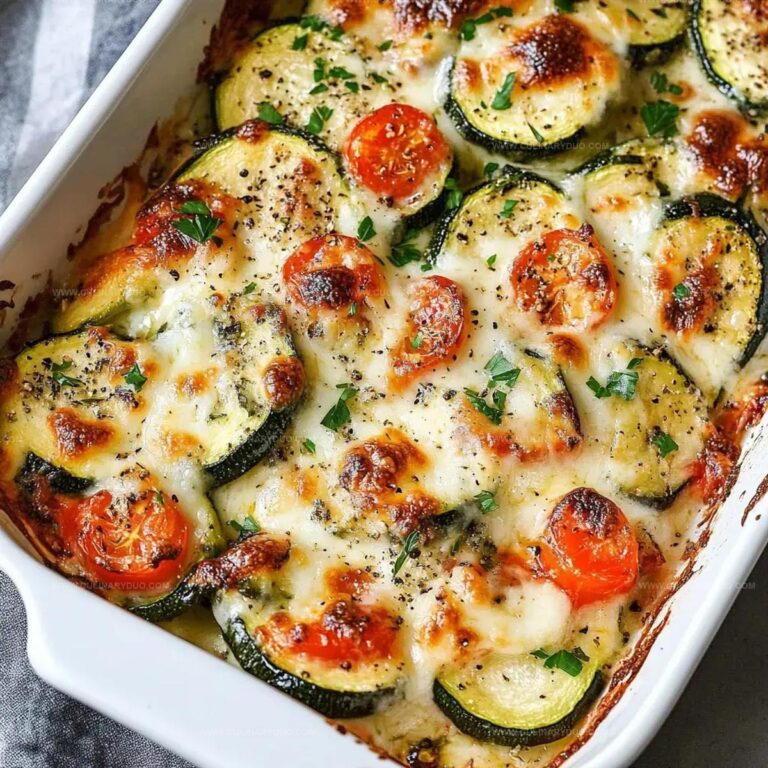 Baked Zucchini Cheese Recipe