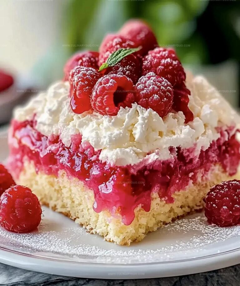 Raspberry Zinger Poke Cake Recipe