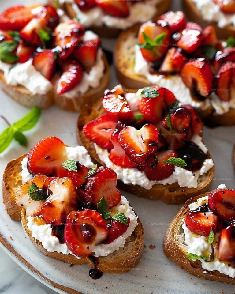 Strawberry Ricotta Crostini Recipe