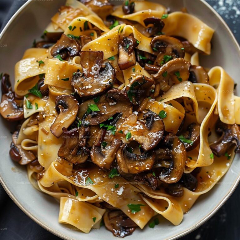 Caramelized Wild Mushroom Pappardelle Pasta Recipe