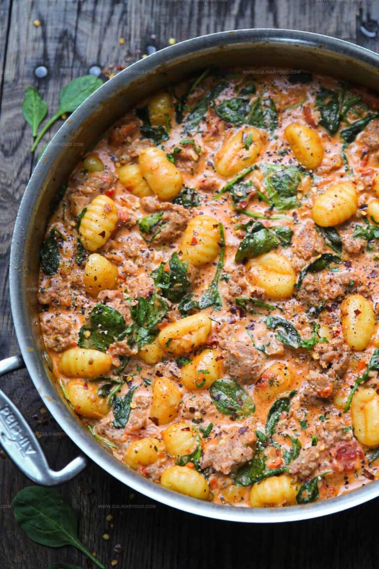 Creamy Sausage Gnocchi Recipe