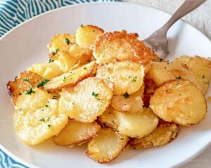 Oven Fried Potatoes & Onions Recipe