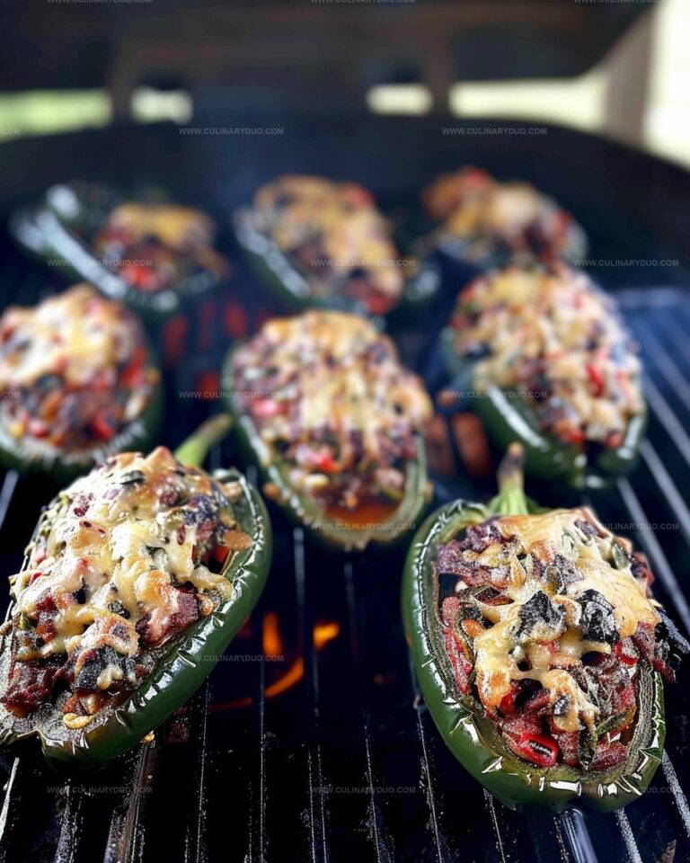 Smoky Brisket-Stuffed Poblano Peppers Recipe