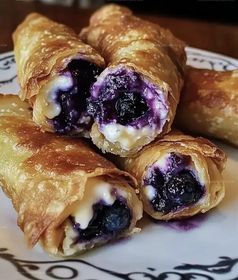 Blueberry Cream Cheese Egg Rolls Recipe