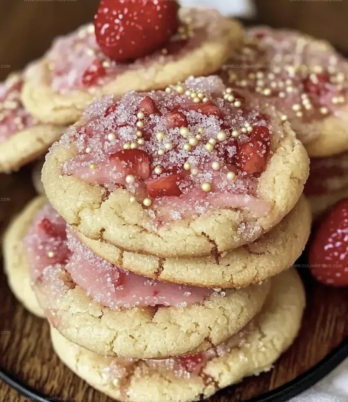 Double Strawberry Sugar Cookies Recipe