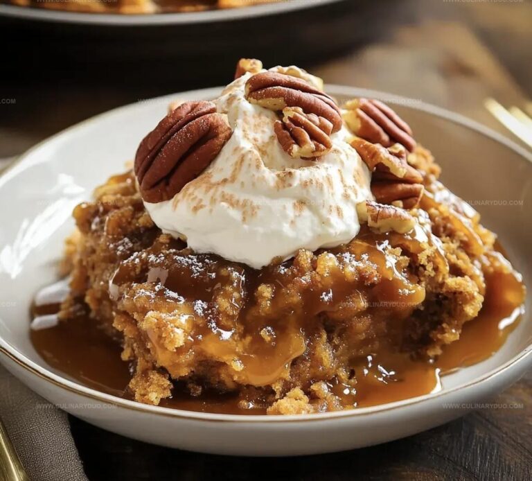 Pumpkin Cobbler With Caramel And Pecans Recipe