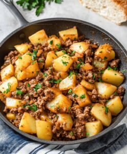 Ground Beef And Potatoes Skillet Recipe