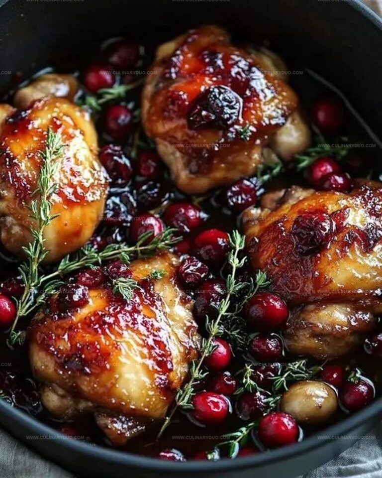 Sweet and Savory Cranberry Glazed Chicken Recipe