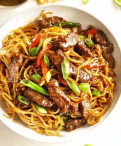 Beef Stir Fry With Noodles And Sticky Sauce Recipe