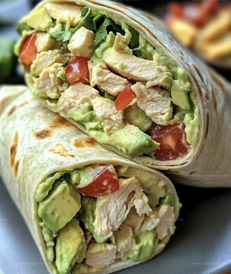 Avocado Chicken Salad Wrap Delight Recipe